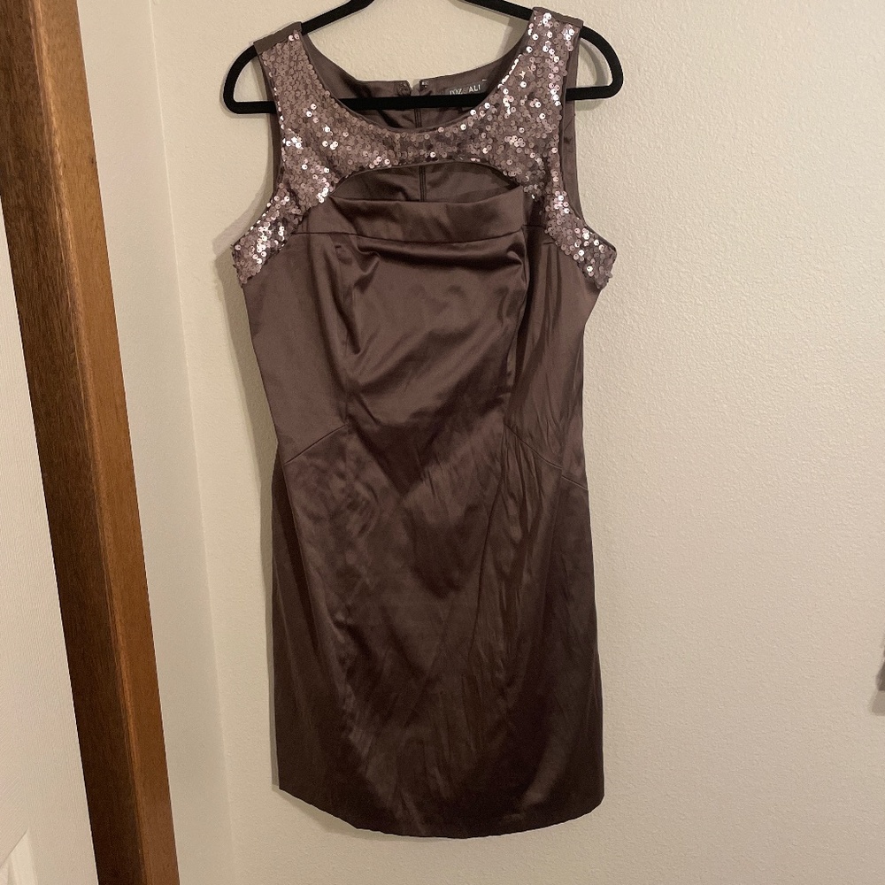 Mocha mini dress